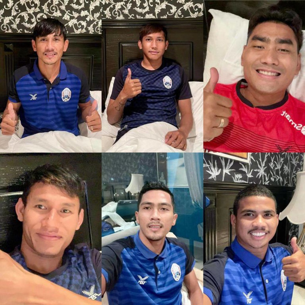 6 cầu thủ tuyển Campuchia mắc Covid-19 tại vòng loại Asian Cup 2023 - Ảnh 1.