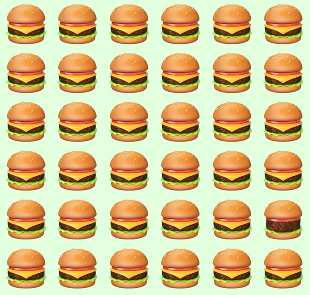 Đánh thức thị giác: Chiếc bánh Hamburger nào khác biệt với chiếc còn lại?  - Ảnh 1.