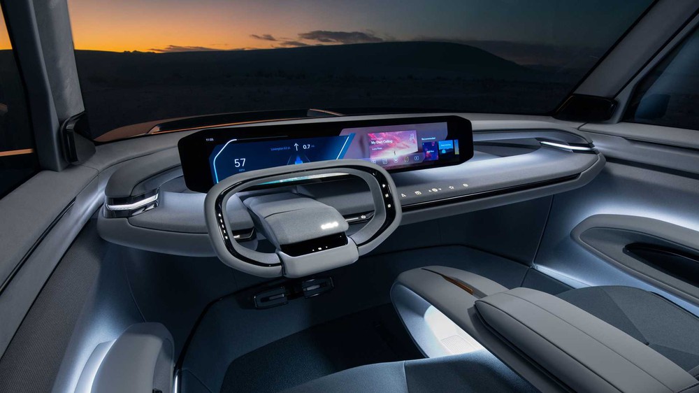 SUV điện Kia EV9 lộ diện: Màn hình trung tâm 27 inch, đi xa 480km, đối đầu VinFast VF e36  - Ảnh 7.