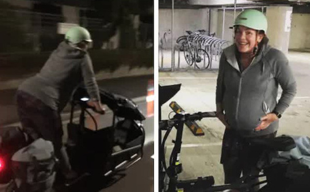Nữ nghị sĩ New Zealand tự đạp xe đến bệnh viện sinh con