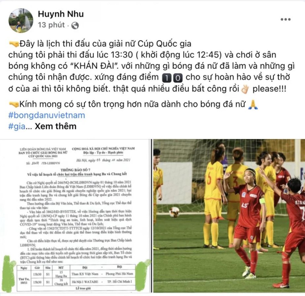 Đội trưởng đội tuyển Việt Nam tố VFF thờ ơ, thiếu tôn trọng bóng đá nữ - Ảnh 1.