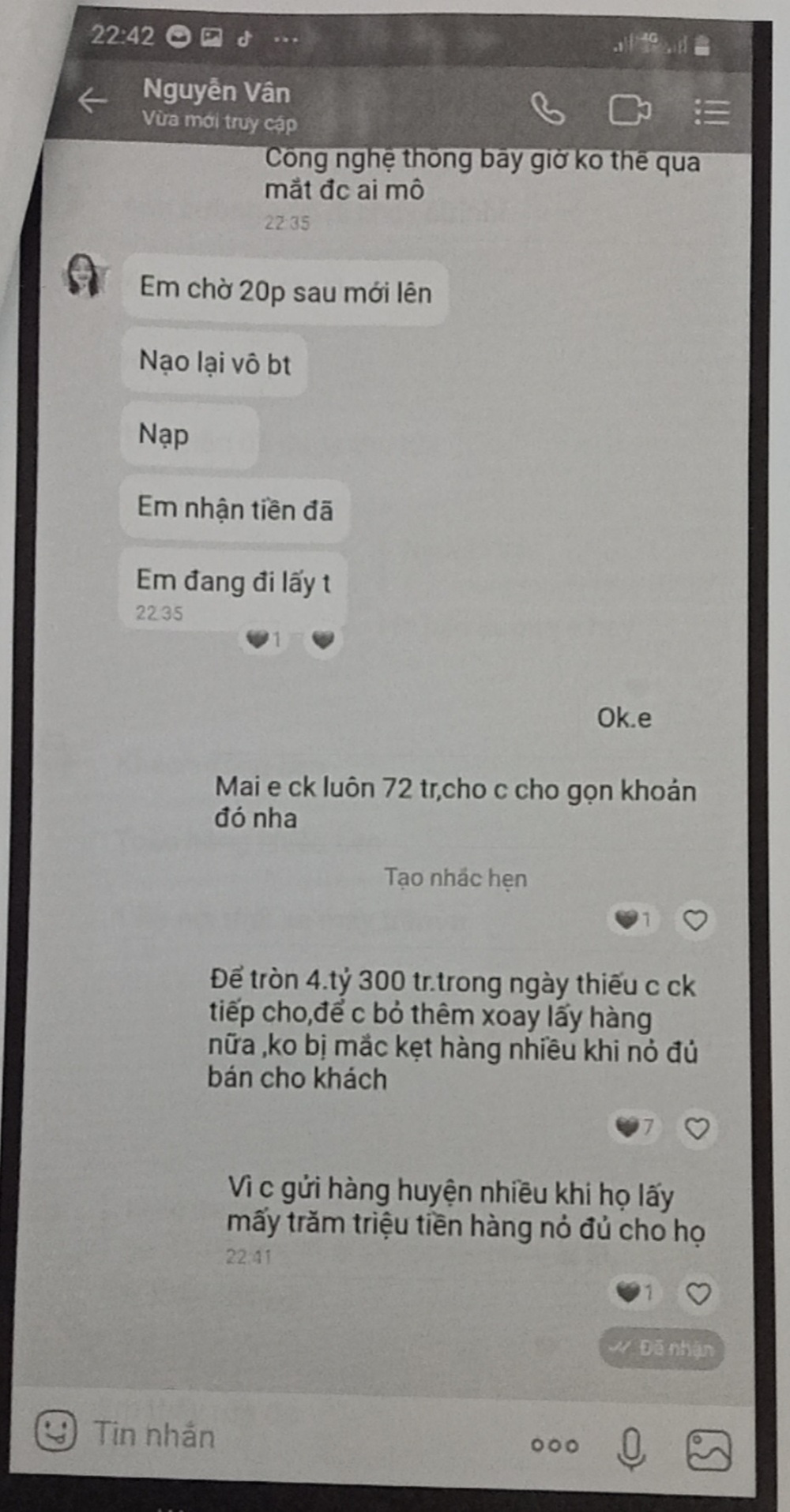 Đầu tư tiền ảo lỗ nặng, nữ quái nghĩ ra chiêu nhắn tin qua zalo lừa đảo hơn 8 tỷ đồng - Ảnh 1.