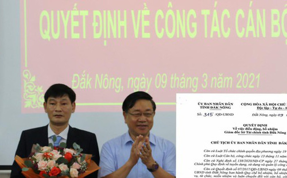 Mới nhận chức vài tháng, vì sao Giám đốc Sở Tài chính Đắk Nông đã bị điều đi?