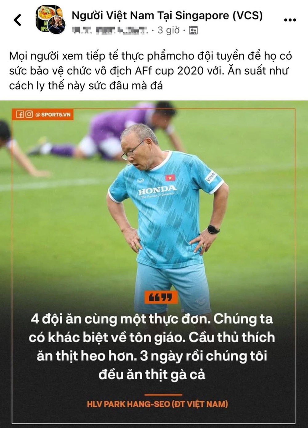 Hội người Việt Nam tại Singapore tiếp tế thực phẩm cho thầy trò HLV Park Hang-seo - Ảnh 4. Hội người Việt Nam tại Singapore tiếp tế thực phẩm cho thầy trò HLV Park Hang-seo - Ảnh 4.