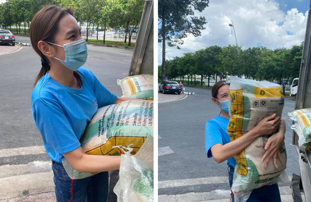Khoảnh khắc Tân Hoa hậu Thuỳ Tiên chuẩn bị bếp ăn từ thiện mùa dịch bỗng “gây bão” trở lại, người nhỏ nhưng toàn làm việc to! - Ảnh 7.