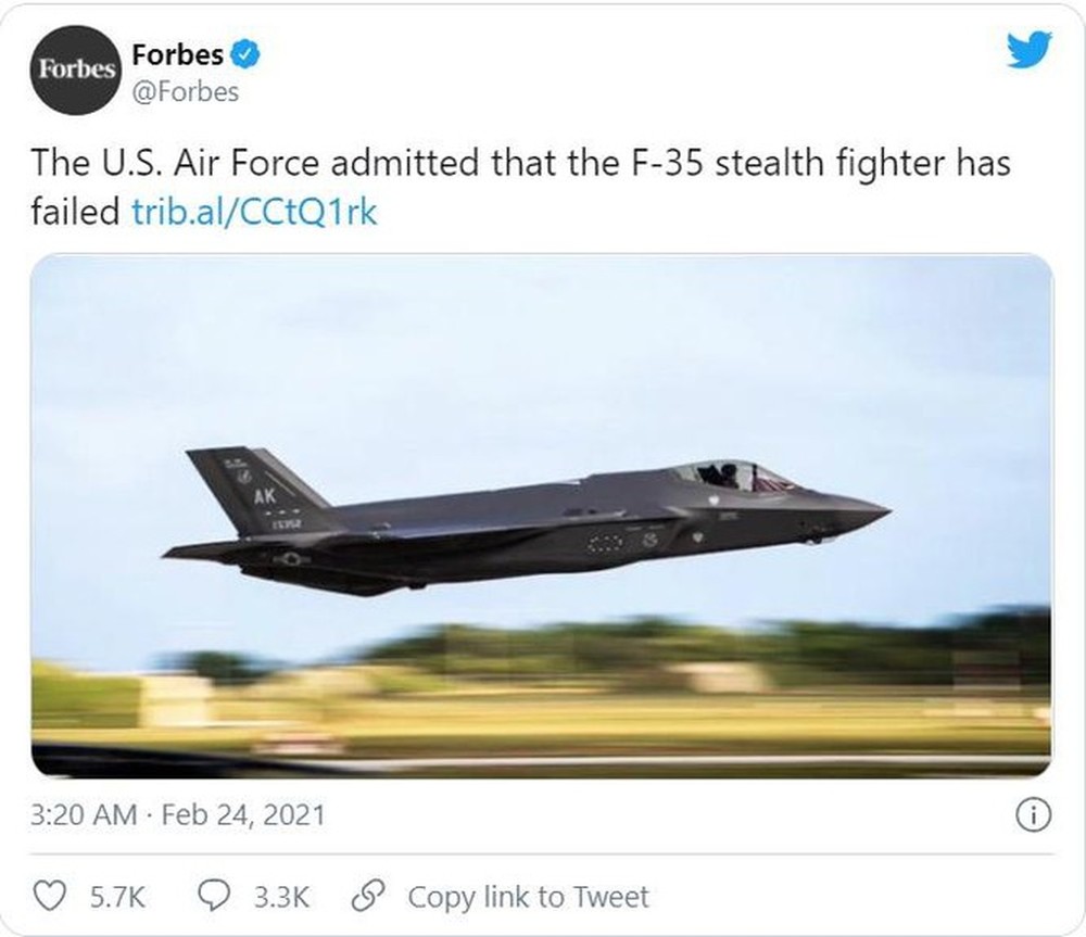 Dân Mỹ phẫn nộ: Tốn 1,7 nghìn tỉ USD, chương trình F-35 bị coi là “thất bại” - Ảnh 1.