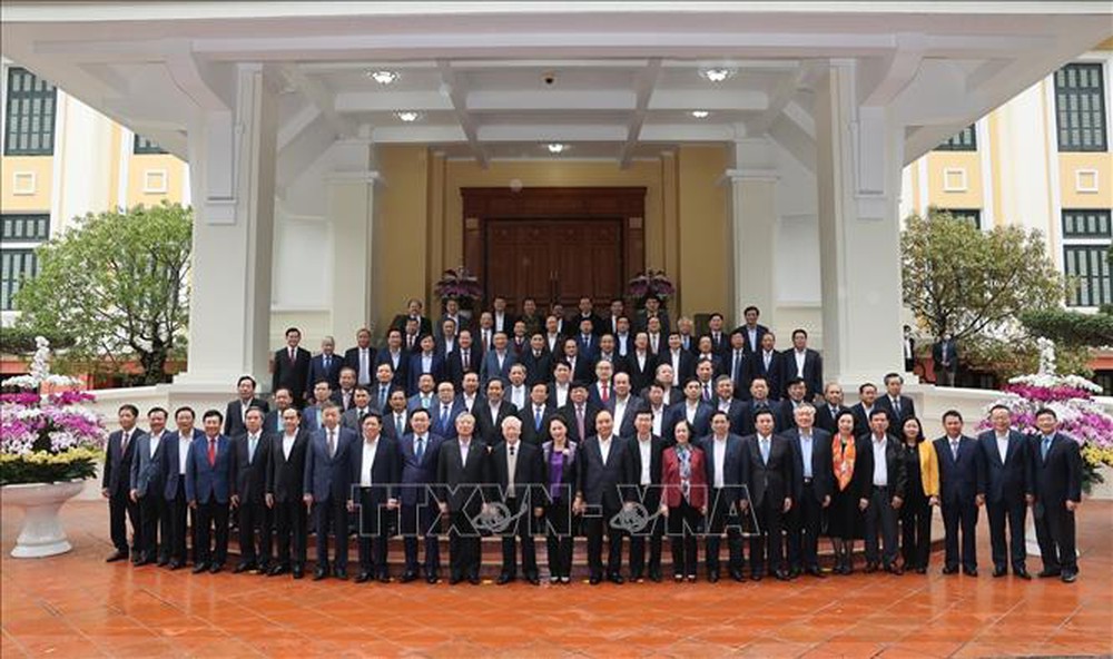 Bộ Chính trị gặp mặt thân mật các đồng chí nguyên Ủy viên BCT, BBT và TƯ Đảng khóa XII - Ảnh 2.