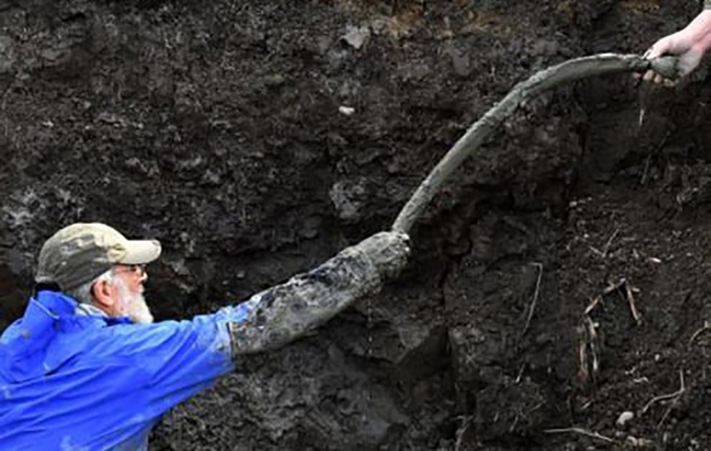 Đào đất để đặt đường ống dẫn khí, lão nông tìm thấy khúc xương kì lạ, càng đào lại càng bất ngờ - Ảnh 3.