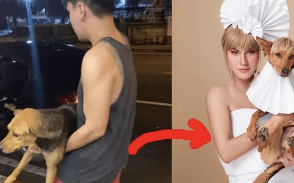 Nàng chó hoang "một bước lên tiên" khi được anh chàng say khướt vác nhầm về nuôi, chỉ nửa năm sau ai cũng há hốc miệng khi thấy diện mạo của "cặp đôi"