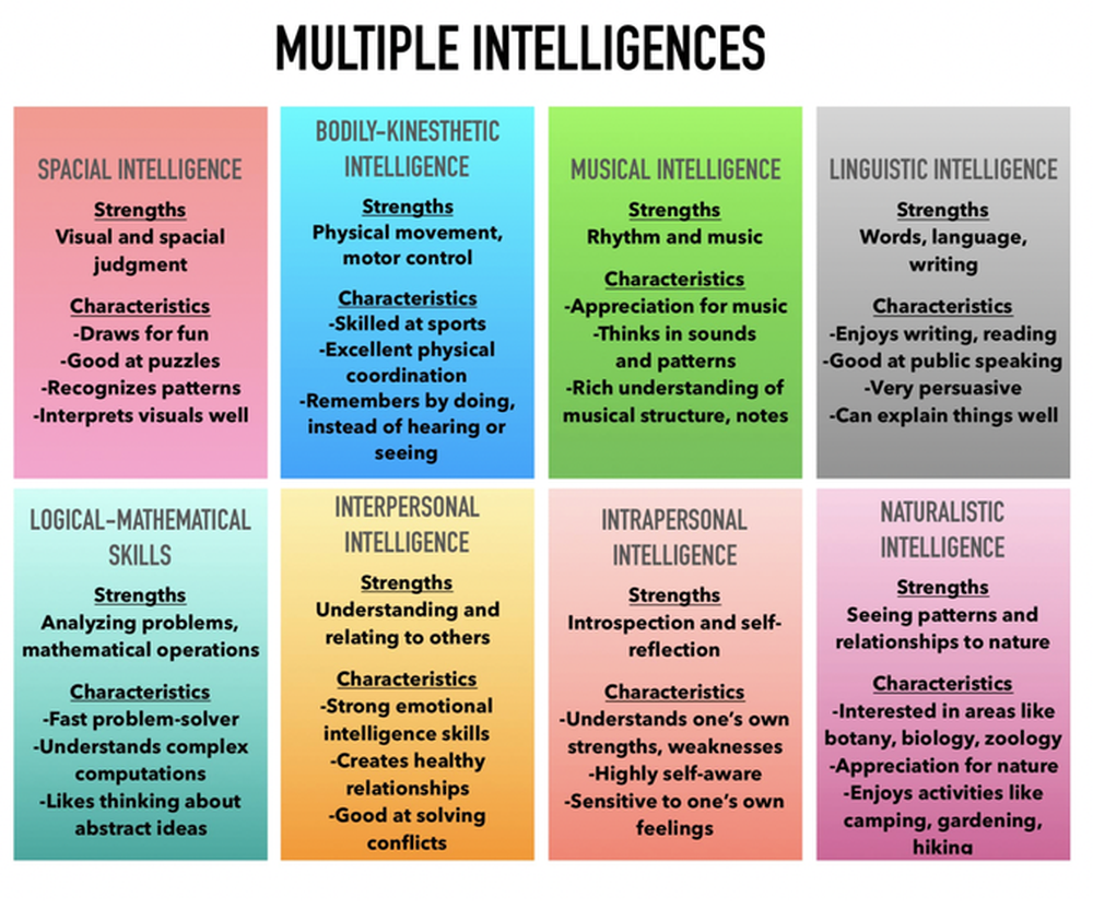 Có đến 8 loại trí thông minh, bạn thuộc kiểu thông minh nào và nên chọn nghề nghiệp gì? - Ảnh 1.