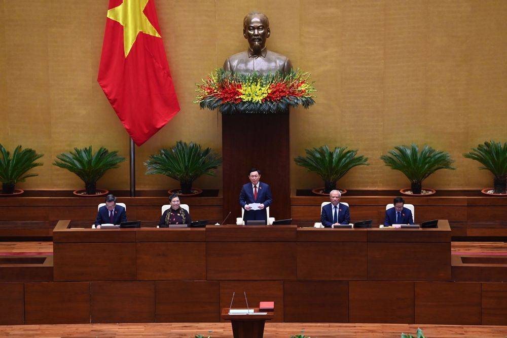 Toàn cảnh Chủ tịch Quốc hội Vương Đình Huệ tuyên thệ nhậm chức và điều hành phiên họp - Ảnh 9.