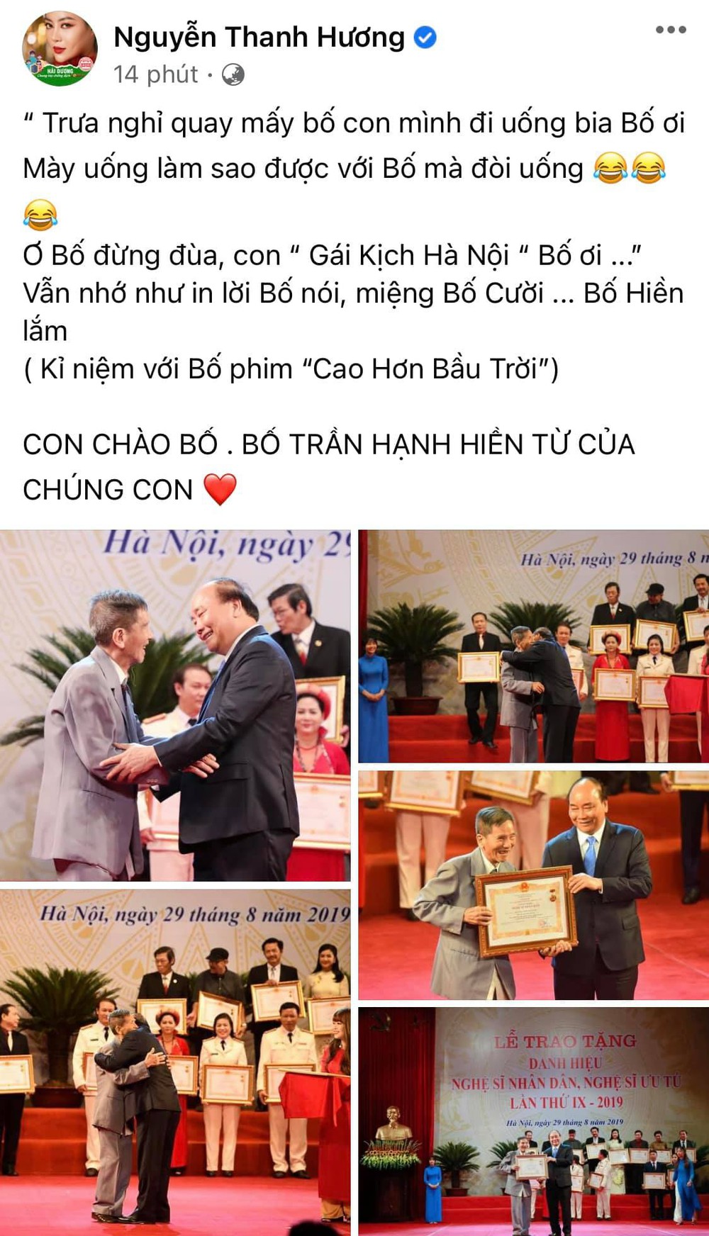 Sao Việt xót thương khi hay tin NSND Trần Hạnh qua đời - Ảnh 2.