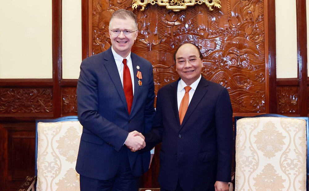 Đại sứ Mỹ chuyển thư chúc mừng của Tổng thống Biden tới Chủ tịch nước Nguyễn Xuân Phúc