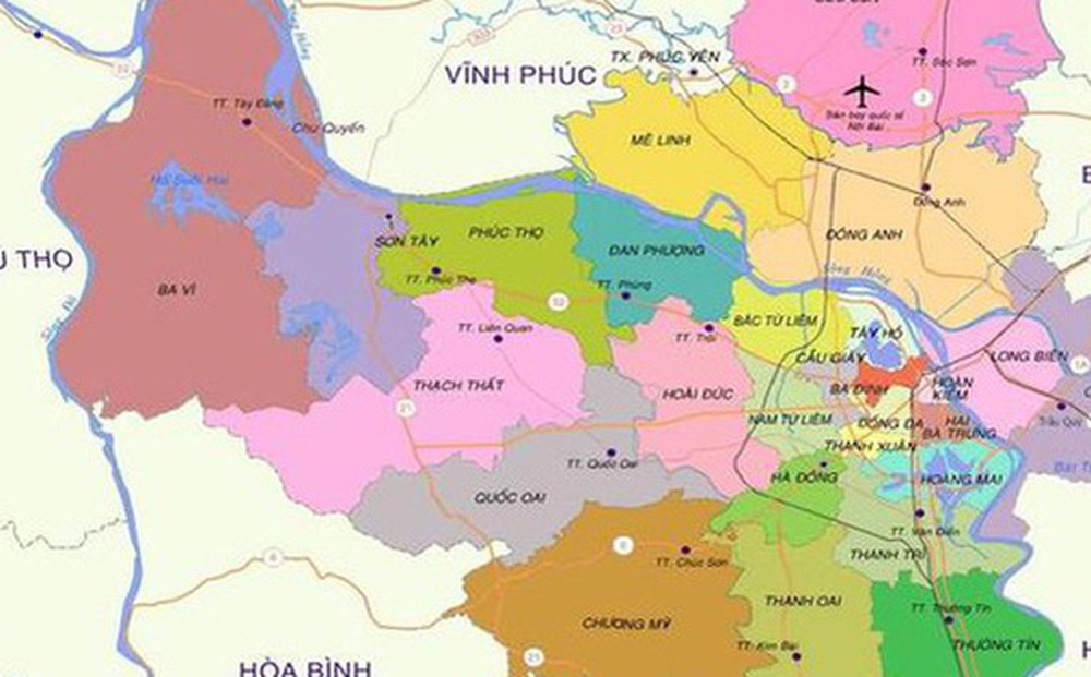 3 huyện Thanh Oai, Thường Tín, Mê Linh dự kiến lên quận vào 2026-2030