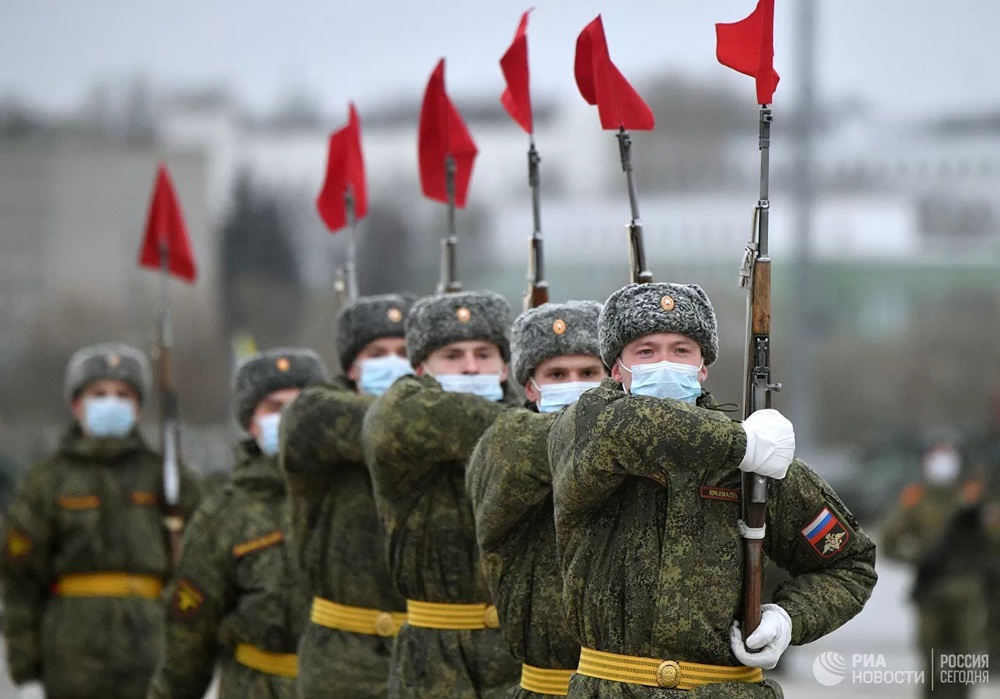 Quân đội Nga diễn tập cho Lễ duyệt binh Ngày Chiến thắng 2021 - Ảnh 4.