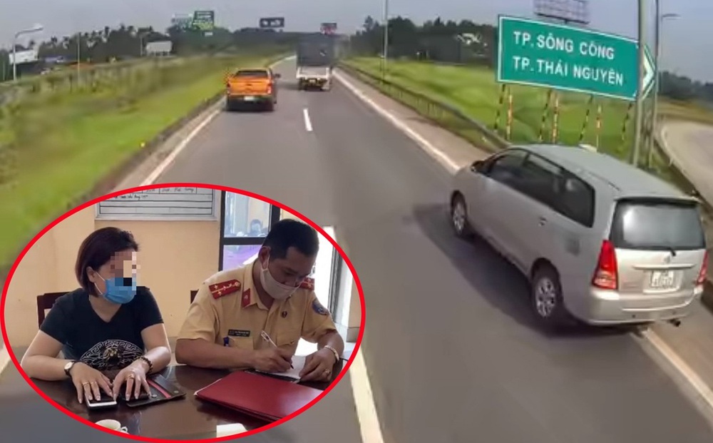 Dân mạng chỉ ra điểm bất thường, nghi nữ tài xế "thế thân" chịu phạt vụ Innova đi lùi trên cao tốc: CSGT yêu cầu bằng chứng