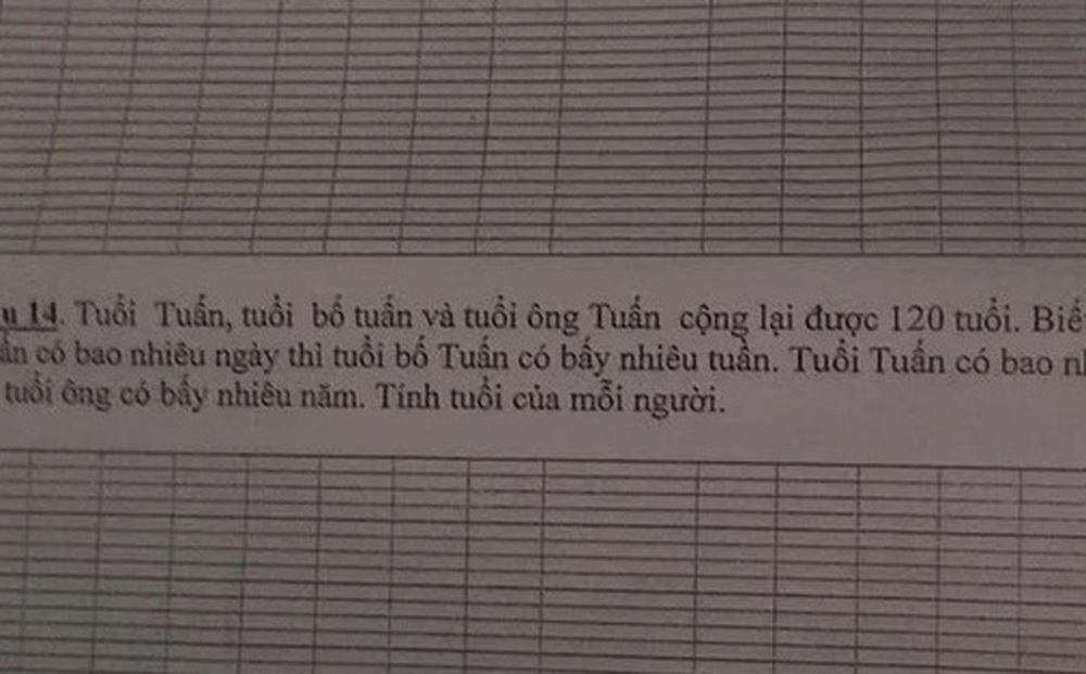 Bài toán tính tuổi của Tuấn, bố và ông nội khiến người lớn đau đầu, xem cách giải thích mới thấy dễ quá chừng