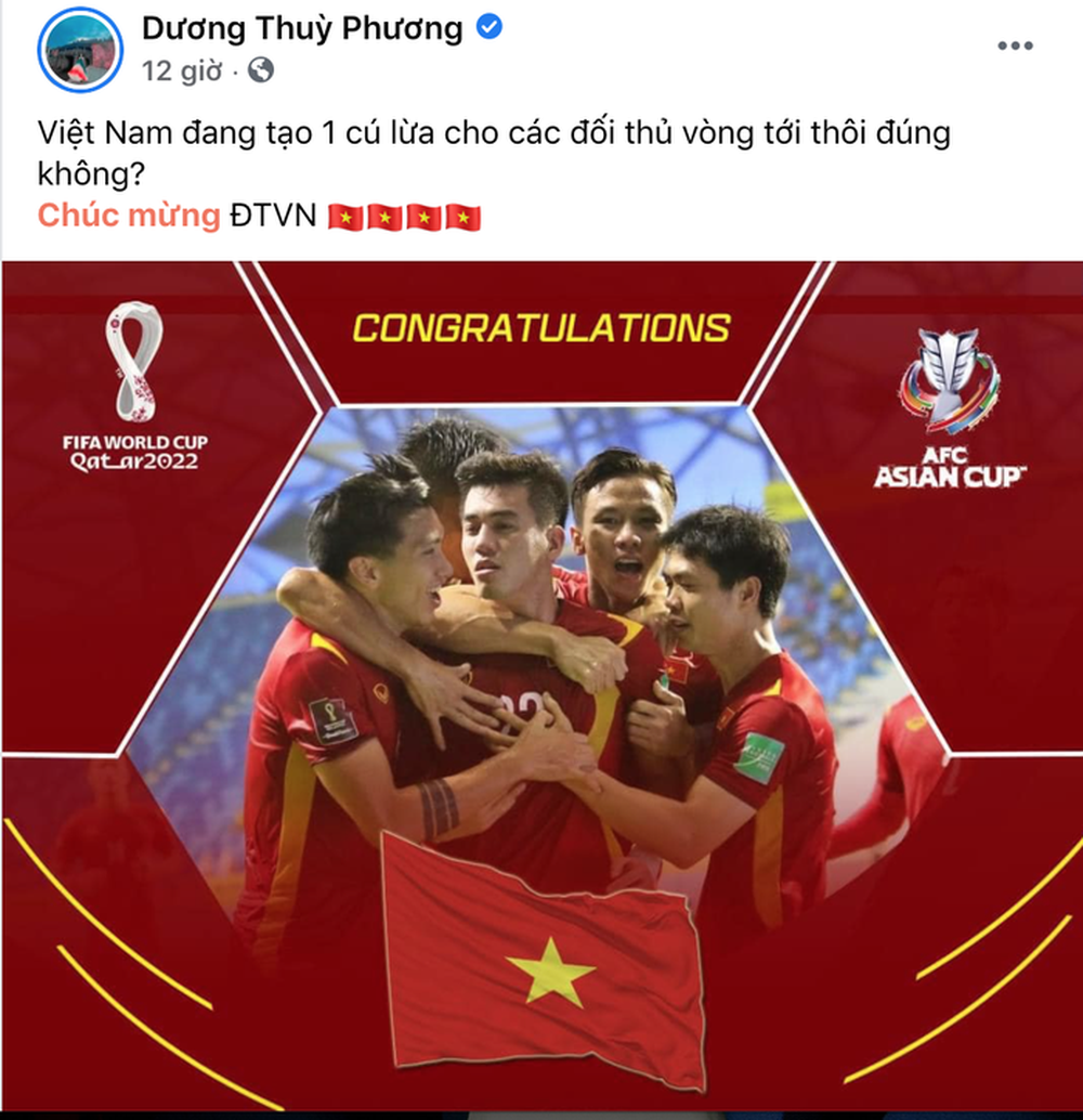 Hội WAGs phát cuồng vì tuyển Việt Nam vào vòng loại 3 World Cup - Ảnh 1.