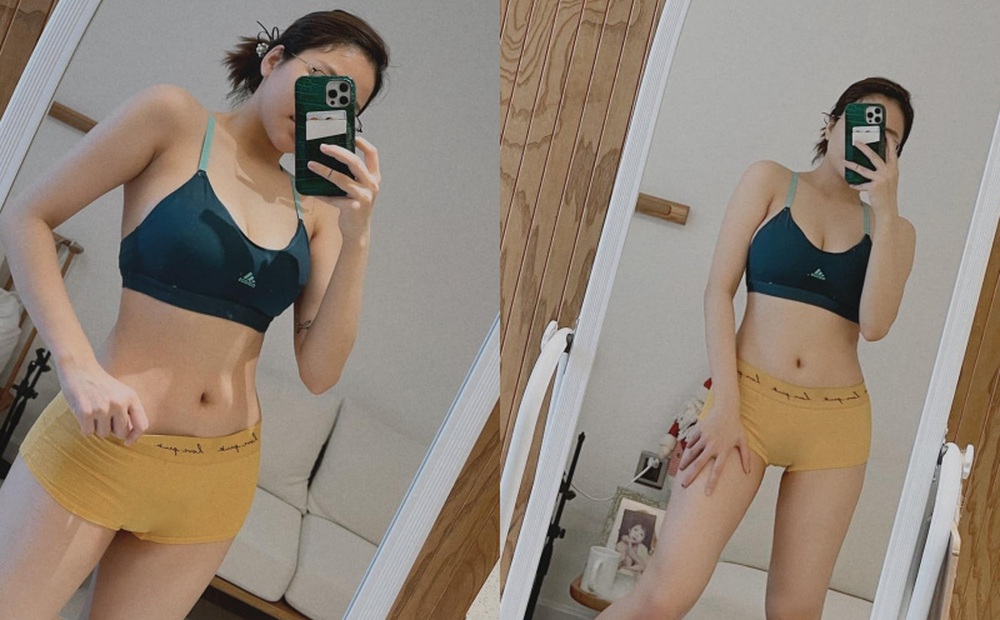 Hot girl Trâm Anh đăng ảnh chụp nội y, lộ rõ những thay đổi trên cơ thể
