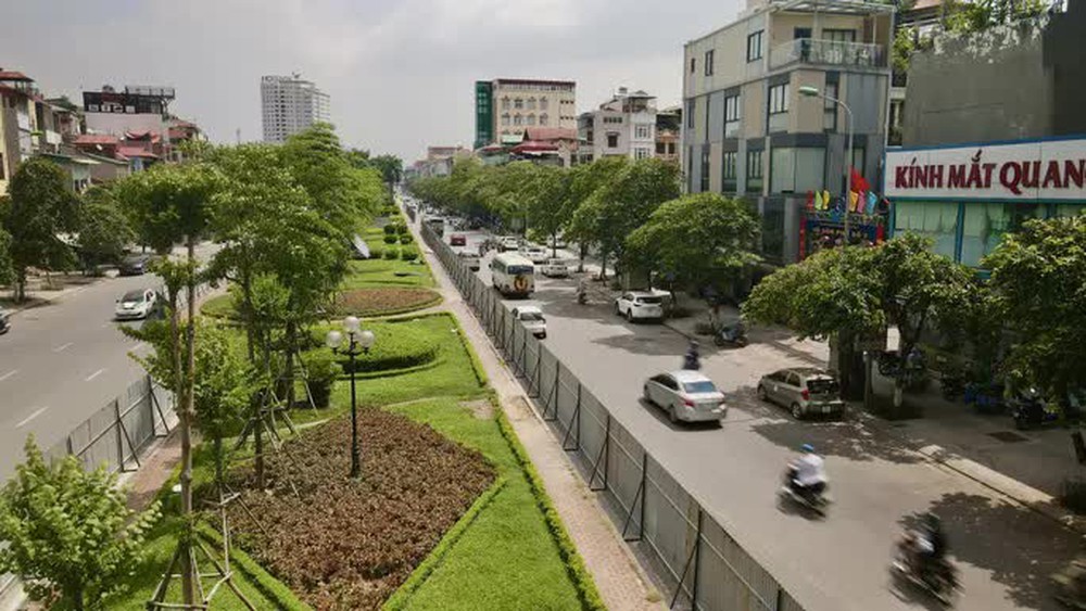 CLIP: Con đường đẹp nhất Hà Nội bị quây tôn, di dời hàng cây để mở rộng - Ảnh 5.