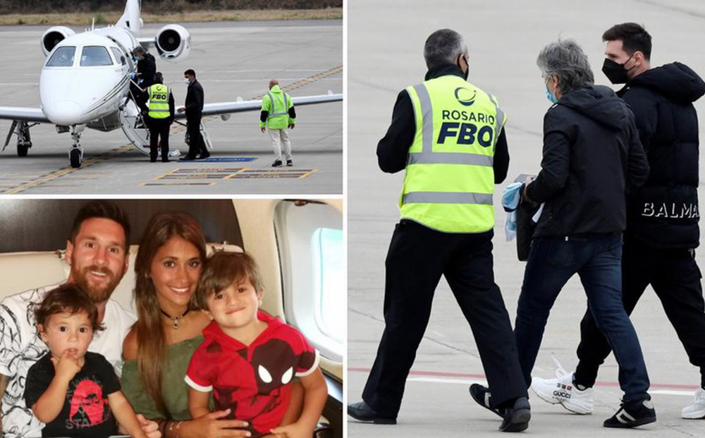 Nóng: Messi lập tức rời máy bay riêng khi sân bay báo có bom