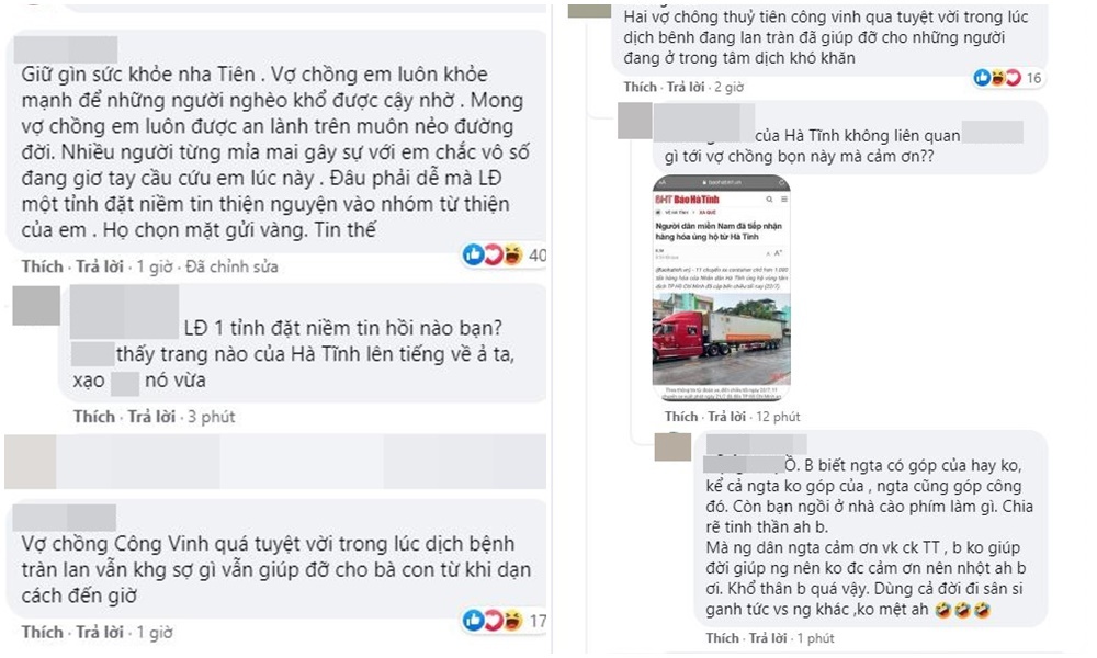 Ca sĩ Thủy Tiên lại bị mắng nhận vơ 1.000 tấn thực phẩm người Hà Tĩnh gửi tặng Sài Gòn vì dòng status ỡm ờ - Ảnh 4. Ca sĩ Thủy Tiên lại bị mắng nhận vơ 1.000 tấn thực phẩm người Hà Tĩnh gửi tặng Sài Gòn vì dòng status ỡm ờ - Ảnh 4.