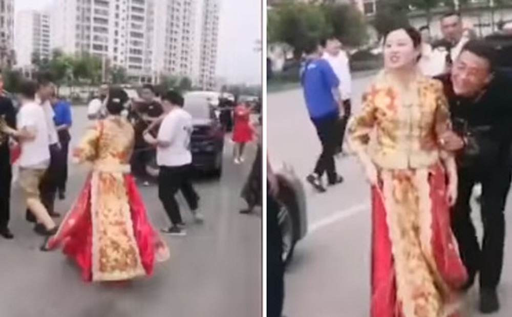 ''Nóc nhà'' chất lượng cao: Cô dâu cầm que dằn mặt hội bạn ngay trong ngày cưới vì dám đùa dai chồng mình