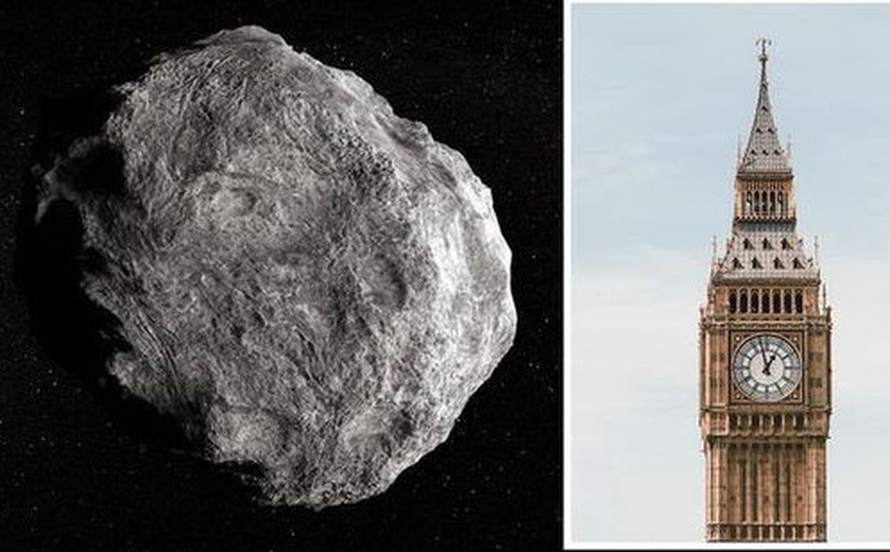 Tiểu hành tinh lớn gấp đôi Big Ben đang tiến về Trái đất