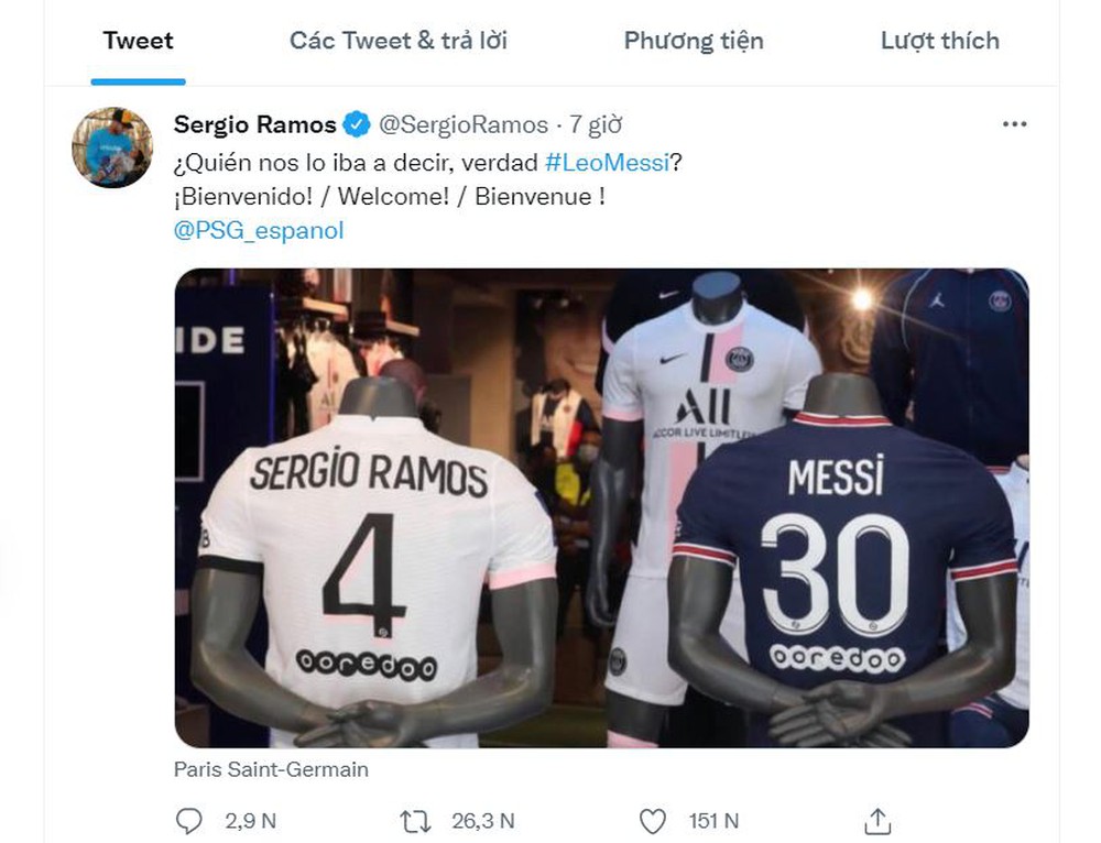 Gửi thông điệp ngắn gọn tại PSG, Ramos khiến Messi động lòng, sẵn sàng bỏ qua mọi hiềm khích - Ảnh 2.