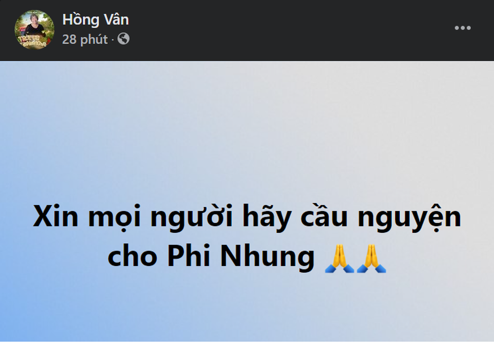 Sức khỏe Phi Nhung: Xuân Lan tiết lộ tình trạng hiện tại, Đàm Vĩnh Hưng viết lời kêu gọi cầu nguyện - Ảnh 4. Sức khỏe Phi Nhung: Xuân Lan tiết lộ tình trạng hiện tại, Đàm Vĩnh Hưng viết lời kêu gọi cầu nguyện - Ảnh 4.