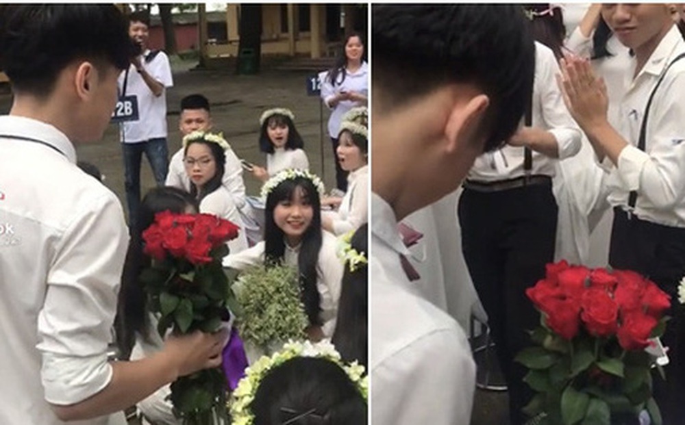 Nam sinh tỏ tình công khai giữa sân trường, bất ngờ lại đến từ tiếng hét của 'người thứ ba', chỉ 5 từ mà nghe rõ đau lòng