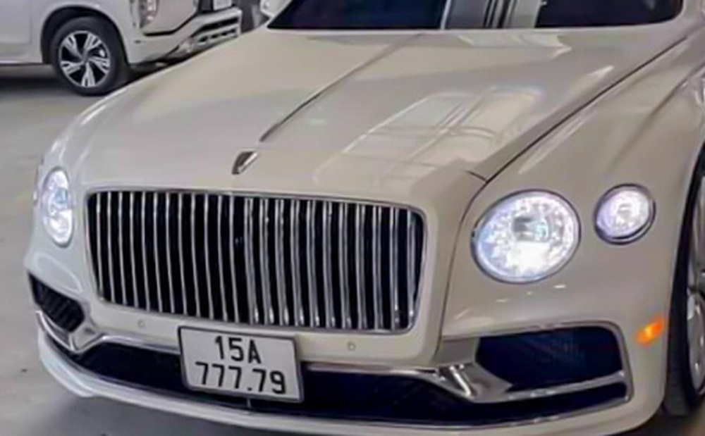 Đại gia Hải Phòng tậu Bentley Flying Spur V8 màu trắng độc nhất Việt Nam, sở hữu biển số tứ quý kết hợp thần tài lớn