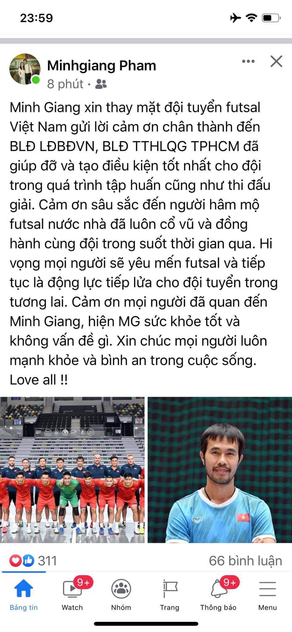 NÓNG: HLV tuyển futsal Việt Nam không may dương tính với Covid-19 - Ảnh 2.