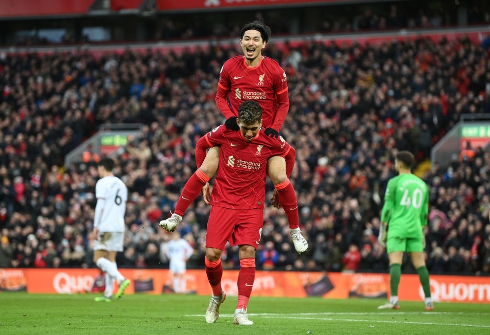 Sao Nhật Bản ghi bàn đúng ngày đặc biệt, Liverpool tạm quên Salah - Mane bằng chiến thắng đậm - Ảnh 13.