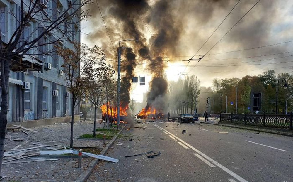 Ukraine: Hàng loạt vụ nổ lớn ở thủ đô Kiev