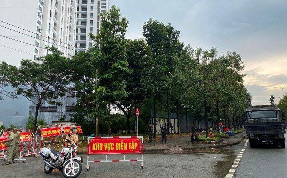 Bác bỏ xuyên tạc hoạt động diễn tập của Công an TPHCM tại khu vực toà nhà Novaland