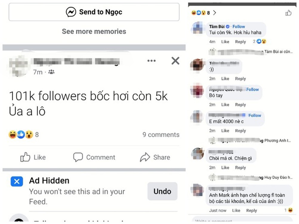 Facebook nói gì về việc các tài koản KOLs bị rớt thảm lượt followers?