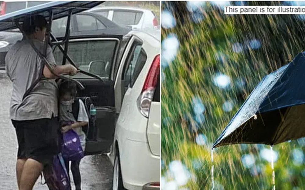 Malaysia: Bức ảnh người mẹ 'che ô' cho con theo cách đặc biệt khiến nhiều người xúc động