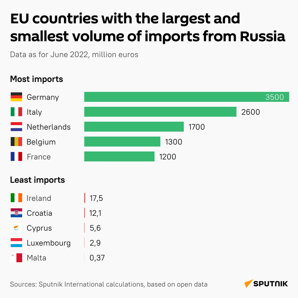 Gần một nửa thành viên EU tăng nhập khẩu hàng hóa Nga trong tháng 6 - Ảnh 2.