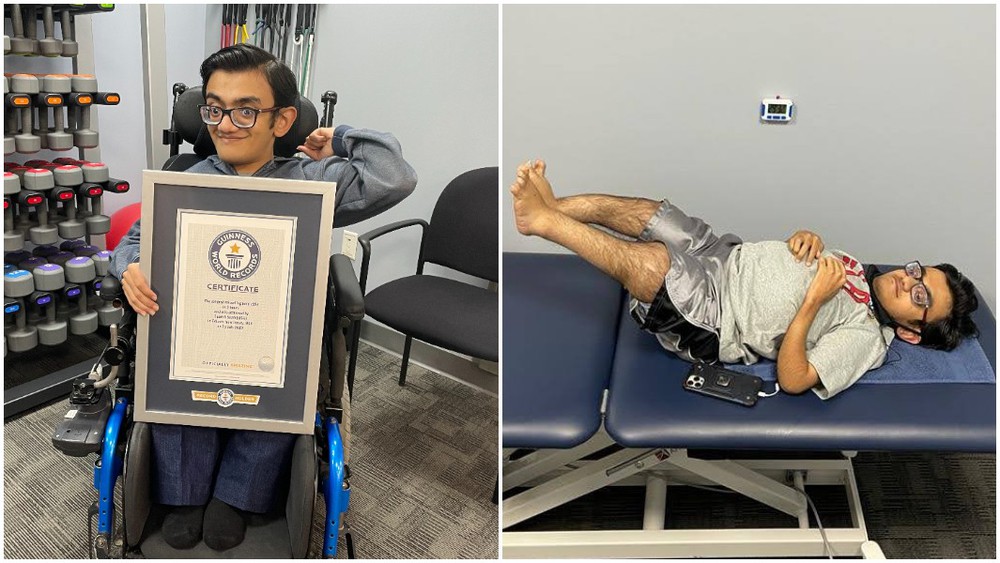 Chàng trai xương thủy tinh phá vỡ kỷ lục Guinness thế giới - Ảnh 1.