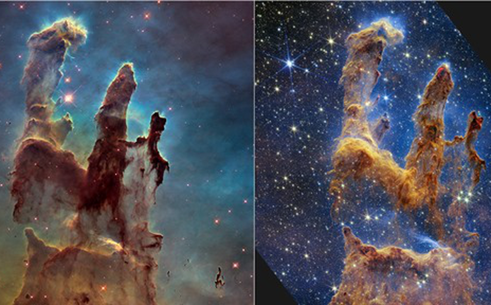 NASA công bố hình ảnh 'Cột trụ của Tạo hóa' do kính viễn vọng James Webb chụp