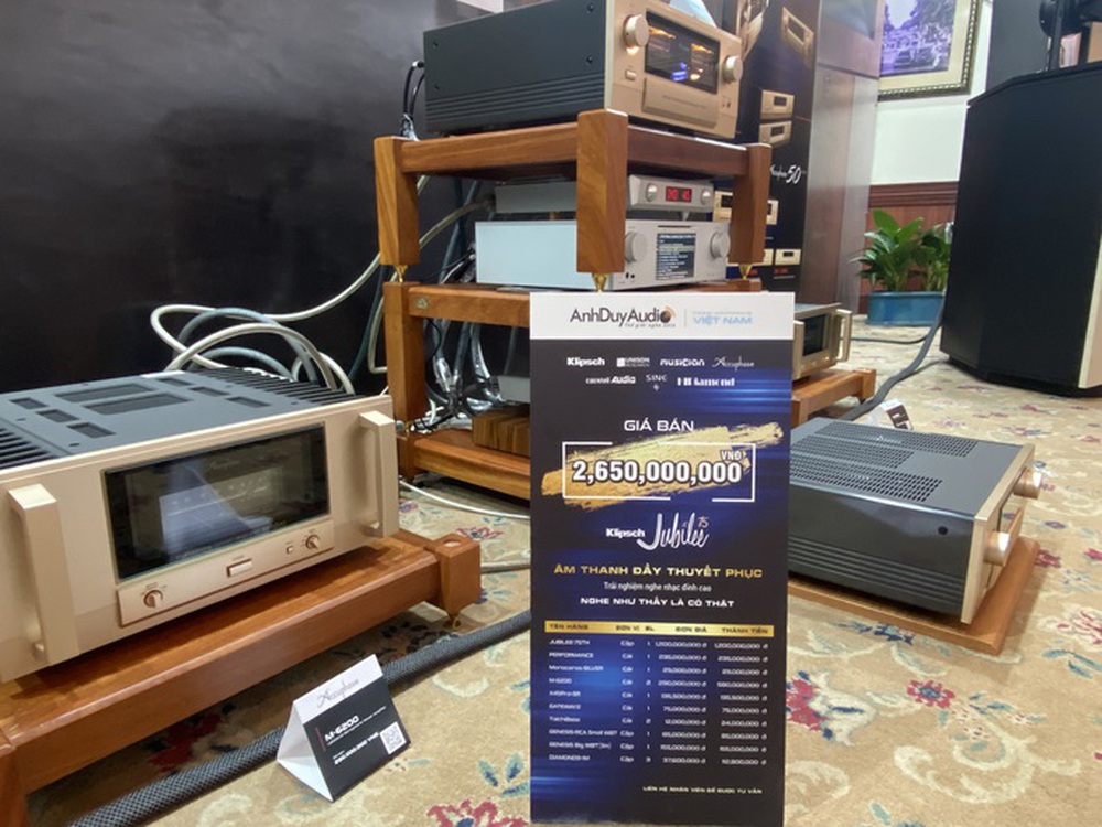 Cận cảnh dàn âm thanh gần 50 tỉ đồng trưng bày ở TP HCM