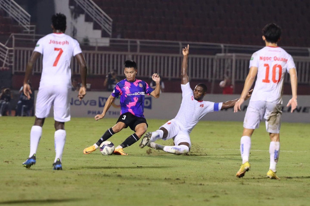 Thắng sát nút Sài Gòn FC, Hải Phòng tạm dẫn đầu V-League 2022 - Ảnh 1.