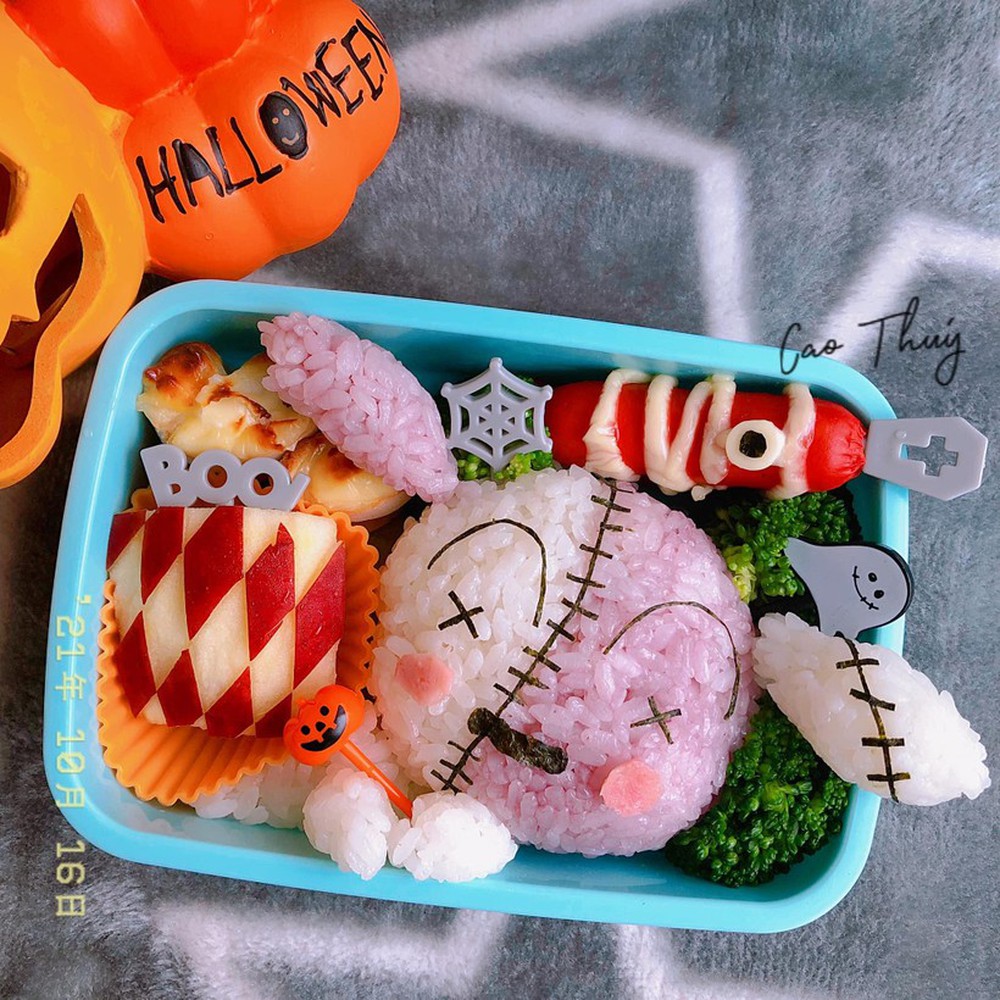 Học mẹ đảm làm cơm bento vui nhộn mùa Halloween cho con - Ảnh 8.