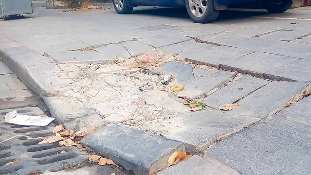 Đá lát vỉa hè tuổi thọ 70 năm vỡ nát sau thời gian ngắn sử dụng - Ảnh 9. Đá lát vỉa hè tuổi thọ 70 năm vỡ nát sau thời gian ngắn sử dụng - Ảnh 9.