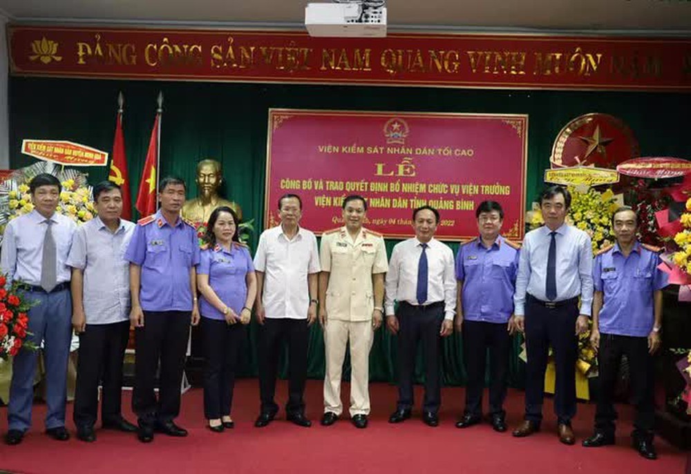 Bổ nhiệm Viện trưởng Viện Kiểm sát nhân dân tỉnh Quảng Bình