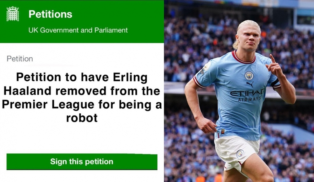 2 triệu người ký đơn cấm Erling Haaland thi đấu - Ảnh 1.