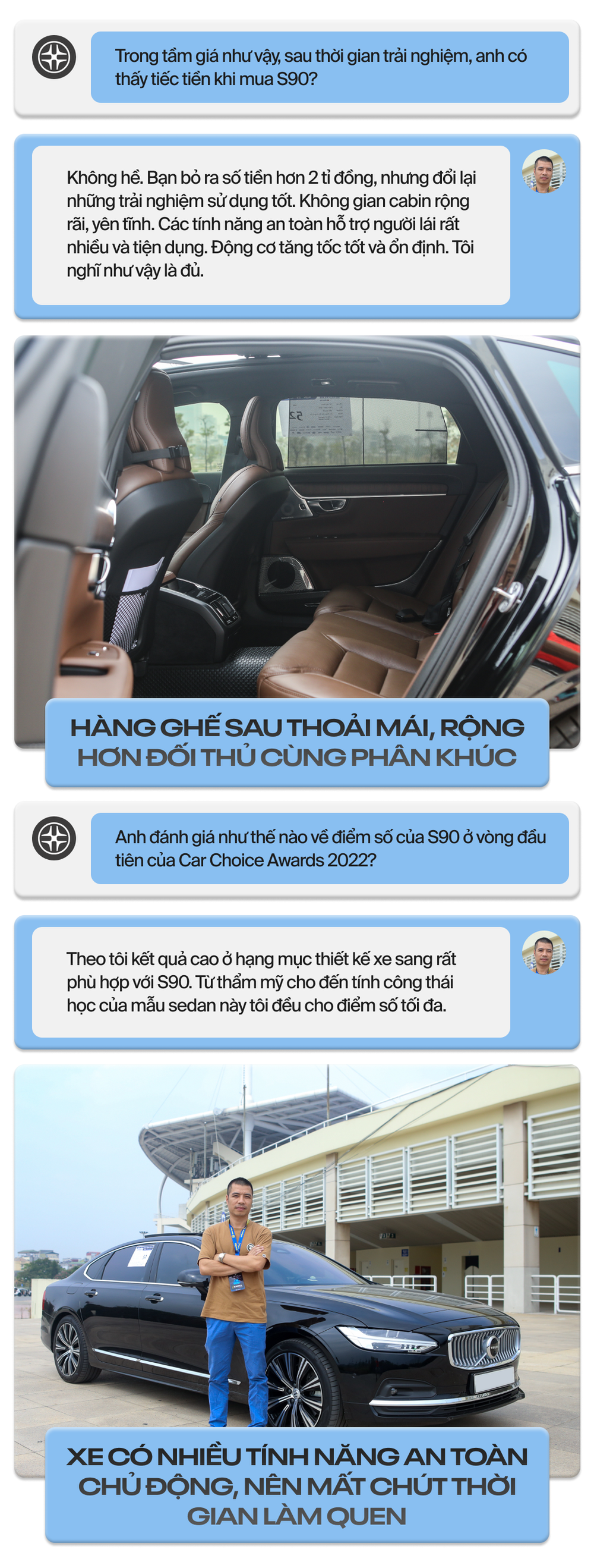 Chủ xe Volvo S90: Xe nhiều tính năng an toàn, thiết kế lâu lỗi mốt - Ảnh 4.