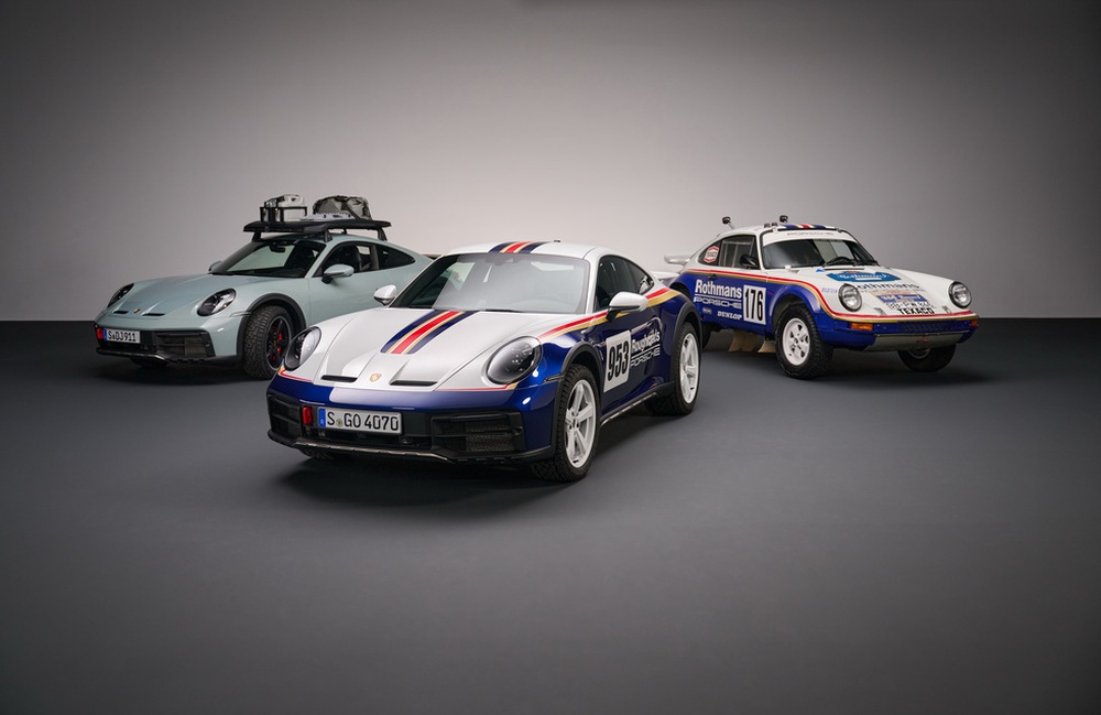 Porsche 911 Dakar ra mắt: Xe sang của nhà giàu thích nghịch cát - Ảnh 1.