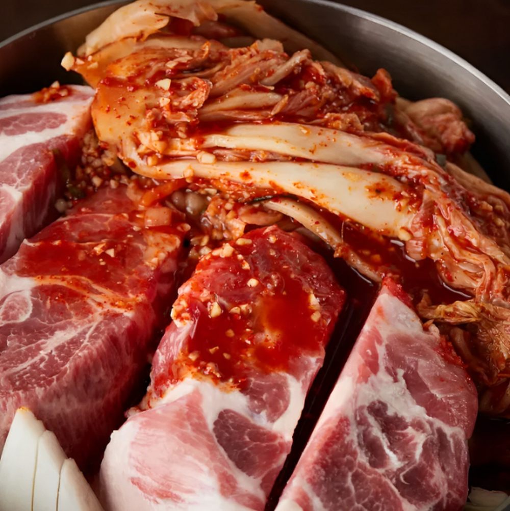 Học người Hàn cách làm thịt kho kim chi, mùa đông ăn với cơm thì ngon xuất sắc! - Ảnh 6.